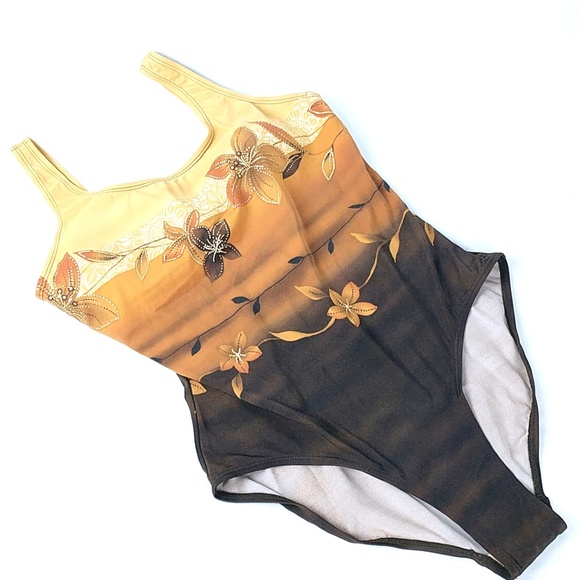 Islander Other - Islander One Piece Swimsuit Size 14 Brown Floral